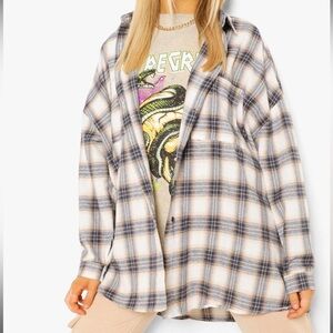 oversized flannel shirt